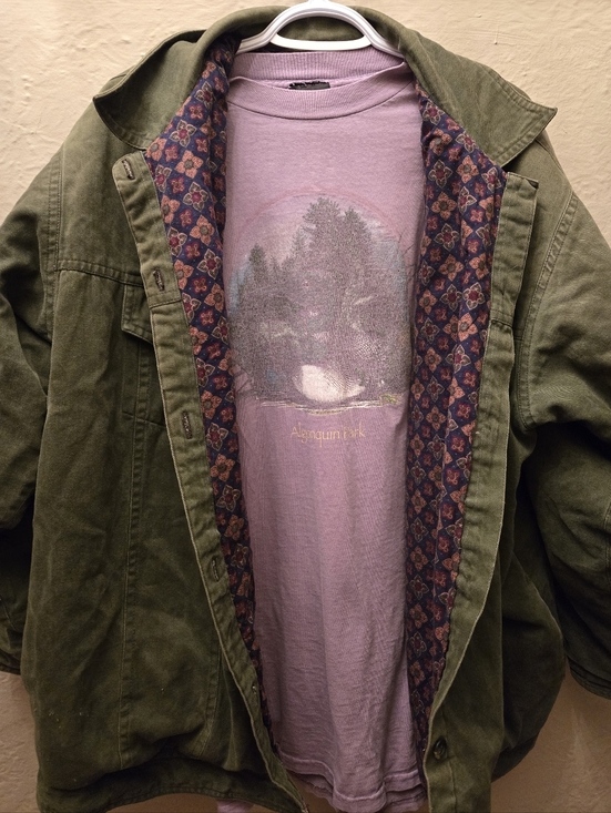 Vintage Tops - Vintage Distressed Algonquin Park Tee Faded Grunge Nature Shirt Oversized L